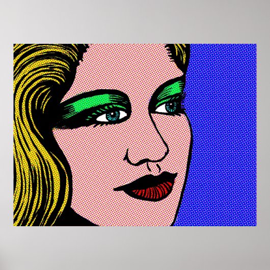 女ポップ・アートのの子 ポスター (正面)