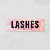 女モダンのエレガントホログラフィー スキニー名刺 (正面)