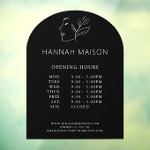 女モダンのロゴ、営業時間 ウィンドウサイン (シート3)