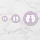 女モダン子の赤ちゃんは可愛い紫シャワー コンフェッティ (正面)