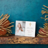 女モダン子第一聖体写真集 フォトプラーク (側面)