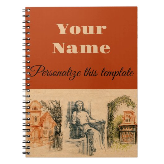 女モダン屋 ノートブック (正面)