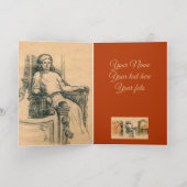 女モダン屋 箔グリーティングカード (内側レイダウン)