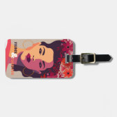 女モダン性抽象芸術ポートレートSTEVE & FABULOUS ラゲッジタグ (正面横)