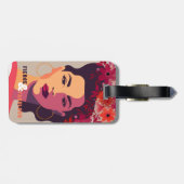 女モダン性抽象芸術ポートレートSTEVE & FABULOUS ラゲッジタグ (裏面横)