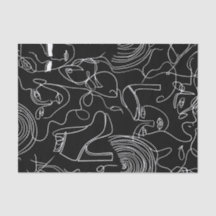 女モダン性、線抽象芸術