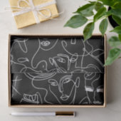 女モダン性、線抽象芸術 薄葉紙 (ギフト)