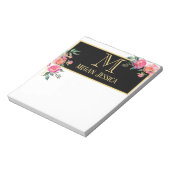 女モノグラムの名パーソナライズされた名 ノートパッド (回転)