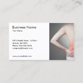 女ユニーク性の背中の医師の写真 名刺 (正面)