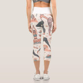 女ユニーク性レギンス女性レギンス カプリレギンス (裏面)