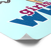 女ランニングの子の赤 ポスター (角)