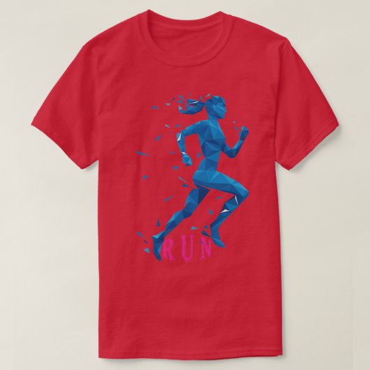 女ランニング性 Tシャツ (デザイン正面)