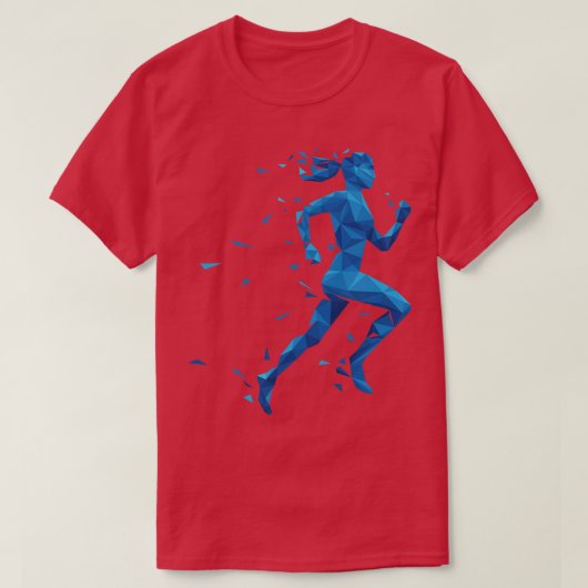 女ランニング性 Tシャツ (デザイン正面)