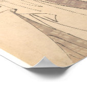 女リラックスが入浴した後 ポスター (角)