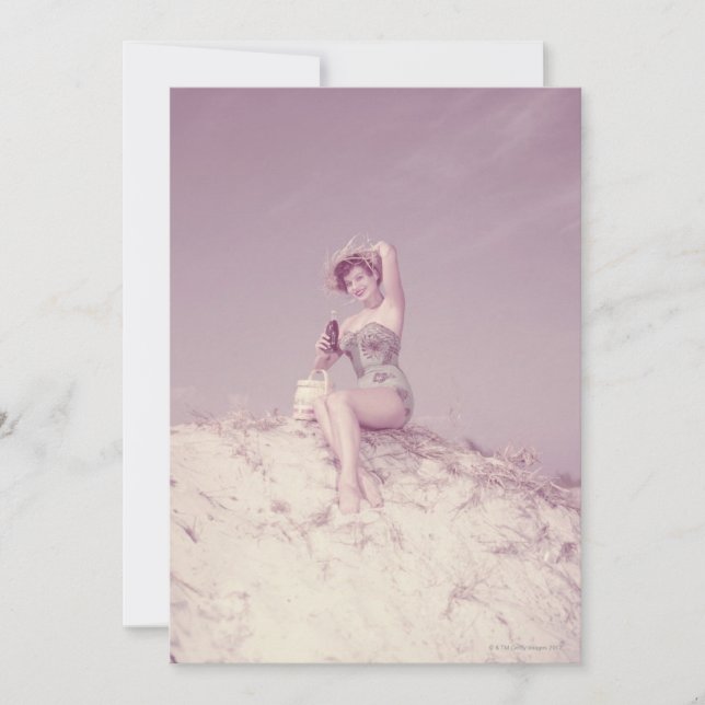 女リラックスのビーチ (正面)