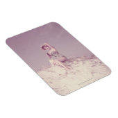 女リラックスのビーチ マグネット (右側)