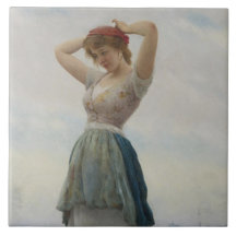 女リラックスの子のビーチ