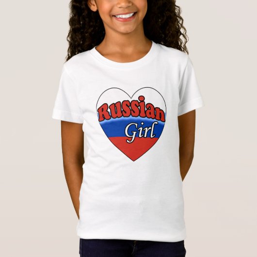女ロシアのの子 Tシャツ (正面)