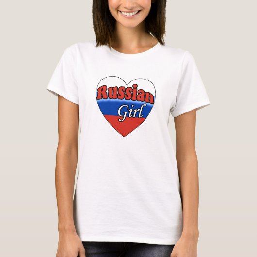女ロシアのの子 Tシャツ (正面)