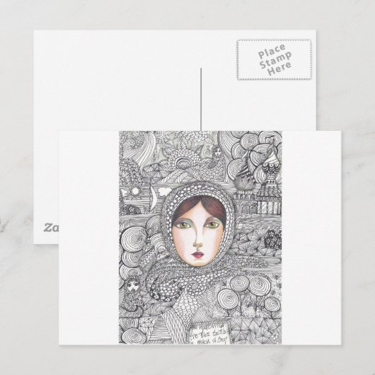 女ロシアの性 ポストカード (正面/裏面)