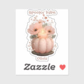 女不気味の子のためのバベカボチャ シール (シート)