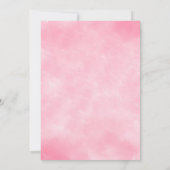 女不気味の子や子のかわいいパーティーカード 招待状 (裏面)