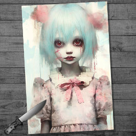 女不気味の子7デクページ紙 薄葉紙