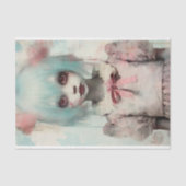 女不気味の子7デクページ紙 薄葉紙 (正面)