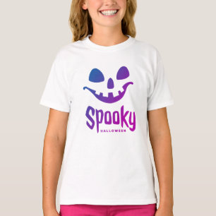 女不気味の子Tシャツのハッピーハローウィン衣装 Tシャツ
