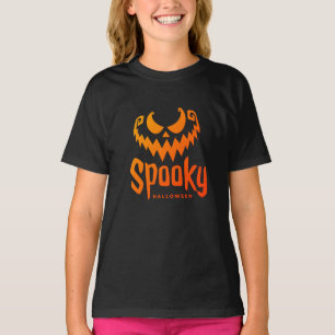 女不気味の子Tシャツのハッピーハローウィン衣装 Tシャツ