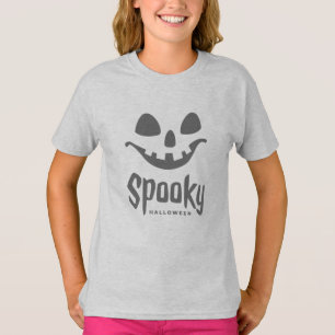 女不気味の子Tシャツのハッピーハローウィン衣装 Tシャツ