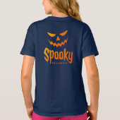 女不気味の子Tシャツのハッピーハローウィン衣装 Tシャツ (裏面)