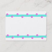 女中およびクリーニングのサービス業カード 名刺 (裏面)