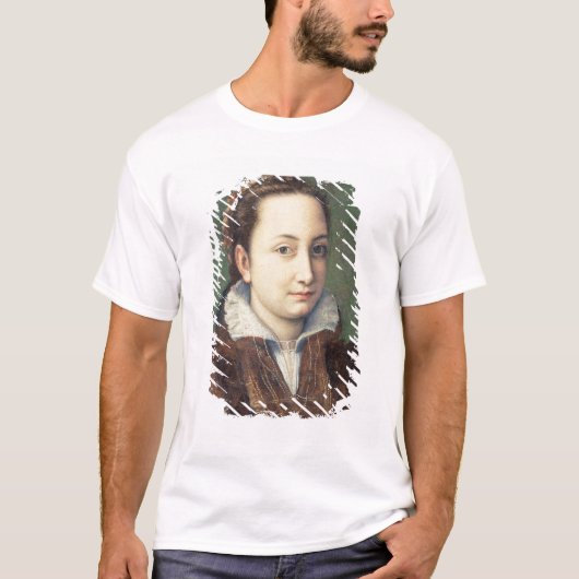 女中の名誉として盛装している自画像 Tシャツ (正面)