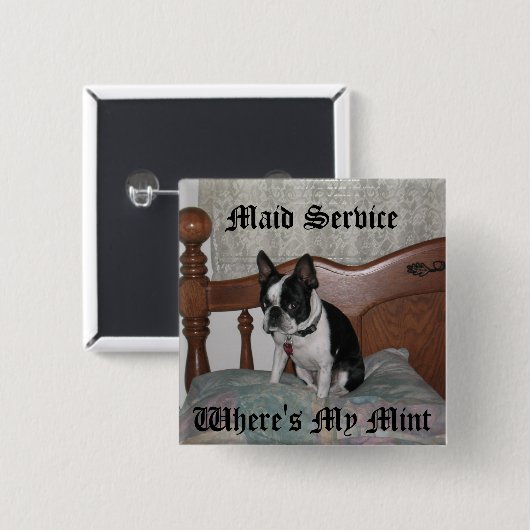 女中サービス 缶バッジ (正面&裏面)