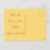 女中国の性の木のヘビ2025の新年 シーズンポストカード (裏面)