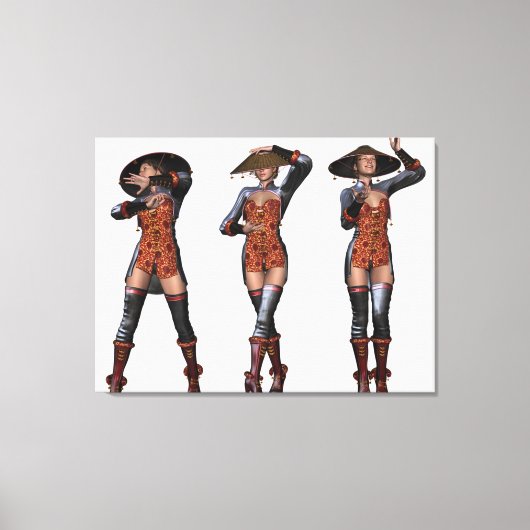 女中国の性 キャンバスプリント (正面)