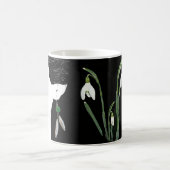 女予測できなかわいらし児顔ファッションイラストレーション傾向 コーヒーマグカップ (中央)