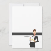 女企業の性退職パーティの招待状 招待状 (裏面)