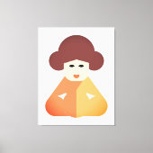 女伝統的中国の性 キャンバスプリント (正面)