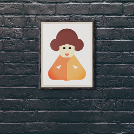 女伝統的中国の性 キャンバスプリント