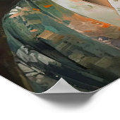 女伝統的日本の美術プリントポスター ポスター (角)