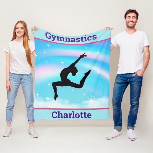 女体操うるうレインボークラウド フリースブランケット (インサイチュ)