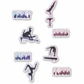 女体操イベントガールズシール シール (正面)