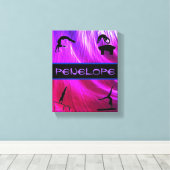 女体操イベント抽象芸術 キャンバスプリント (インサイチュ (ウッドフロア))