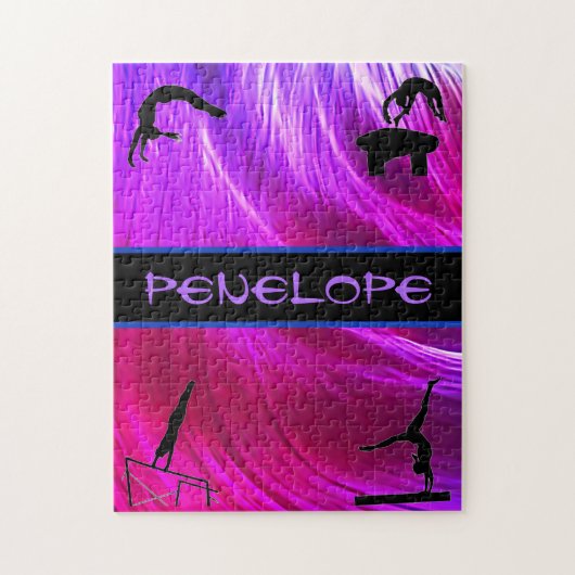 女体操イベント抽象芸術 ジグソーパズル (縦)