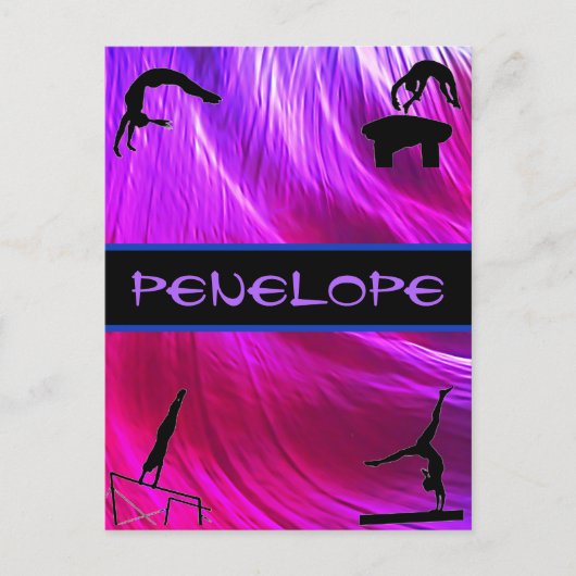 女体操イベント抽象芸術 ポストカード (正面)