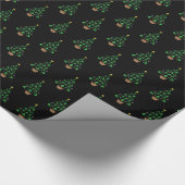 女体操クリスマスツリー ラッピングペーパー (角)