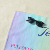 女体操スキルパーソナライズされたビーチタオル ビーチタオル (インサイチュ)