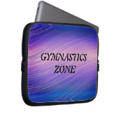 女体操ゾーン体操選手レインボースパークル ラップトップスリーブ (正面右)